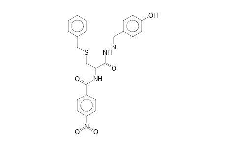N-(1-[(Benzylsulfanyl)methyl]-2-[(2E)-2-(4-hydroxybenzylidene)hydrazino]-2-oxoethyl)-4-nitrobenzamide