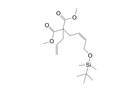 (Z)-Dimethyl 2-allyl-2-(4-(tert-butyldimethylsilyloxy)but-2-en-1-yl)-malonate