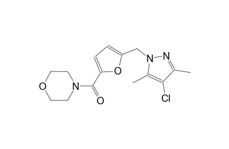 4-{5-[(4-chloro-3,5-dimethyl-1H-pyrazol-1-yl)methyl]-2-furoyl}morpholine