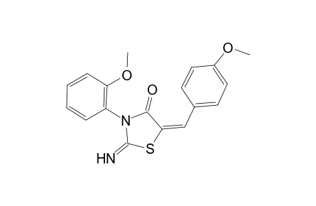 2-Imino-5-(4-methoxy-benzylidene)-3-(2-methoxy-phenyl)-thiazolidin-4-one