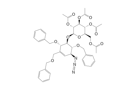 (3R,4S,5S,6R)-3-AZIDO-4,6-DIBENZYLOXY-1-BENZYLOXYMETHYL-5-[(TETRA-O-ACETYL-BETA-D-GLUCOPYRANOSYL)-OXY]-CYCLOHEXENE