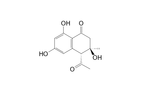 (3R,4R)-4-acetyl-3,6,8-trihydroxy-3-methyl-2,4-dihydronaphthalen-1-one