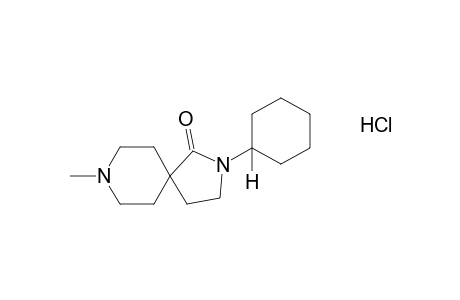 2-cyclohexyl-8-methyl-2,8-diazaspiro[4.5]decan-1-one, monohydrochloride