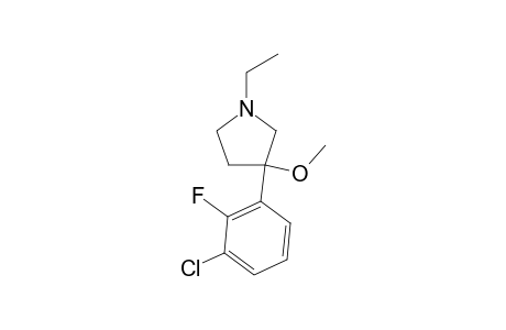 (+)-3-(3-chloro-2-fluorophenyl)-1-ethyl-3-methoxypyrrolidine