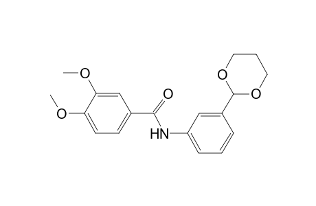 Benzamide, N-(3-[1,3]dioxan-2-ylphenyl)-3,4-dimethoxy-