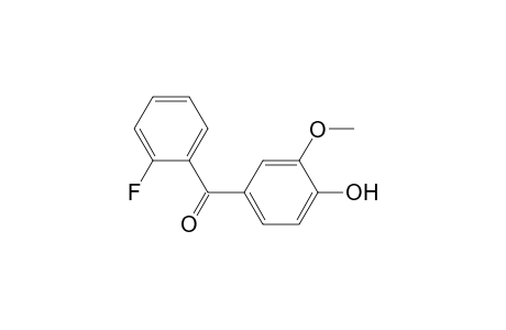 (2-fluorophenyl)-(3-methoxy-4-oxidanyl-phenyl)methanone