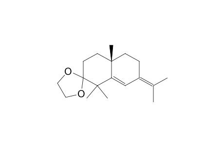 (-)-(4aS)-2,2-(Ethylenedioxy)-7-isopropenyl-1,2,3,4,4a,5,6,7-octahydro-1,1,4a-trimethylnaphthalen