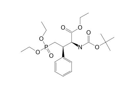 ETHYL-(2R,3R)-2-TERT.-BUTOXYCARBONYLAMINO-4-(DIETHOXYPHOSPHORYL)-3-PHENYLBUTANOATE