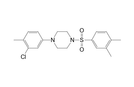Piperazine, 1-(3-chloro-4-methylphenyl)-4-(3,4-dimethylbenzenesulfonyl)-