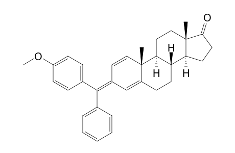 3-[(4'-Methoxyphenyl)phenylmethylene]androsta-1,4-diene-17-one