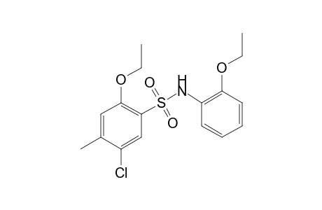 5-Chloro-2-ethoxy-N-(2-ethoxyphenyl)-4-methylbenzene-1-sulfonamide