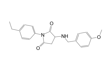 1-(4-ethylphenyl)-3-[(4-methoxybenzyl)amino]-2,5-pyrrolidinedione