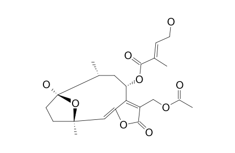 VERNOLIDE-D;8-ALPHA-(4-HYDROXY-TIGLOYLOXY)-HIRSUTINOLIDE-13-O-ACETATE