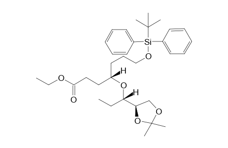 Ethyl 4(S)-7-((tert-Butyldiphenylsilyl)oxy)-4-[1(S)-1-(4(R)-2,2-dimethyl[1,3]dioxolan-4-yl]propoxy]heptanoate