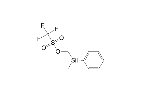 Methanesulfonic acid, trifluoro-, (methylphenylsilyl)methyl ester