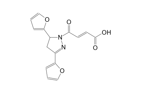 (2E)-4-[3,5-di(2-furyl)-4,5-dihydro-1H-pyrazol-1-yl]-4-oxo-2-butenoic acid