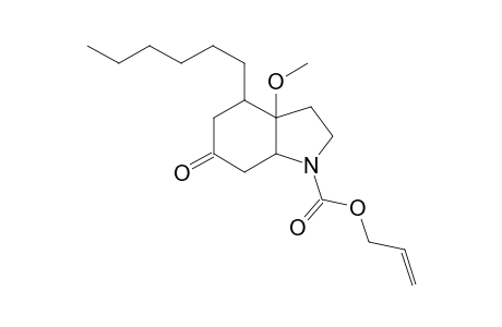 (3aSR,4RS,7aRS)-N-[(Allyloxy)carbonyl]-4-hexyl-3a-methoxy-1,2,3,3a,4,5,7,7-octahydroindol-6-one