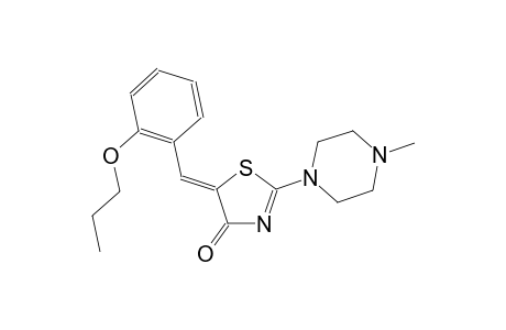 (5Z)-2-(4-methyl-1-piperazinyl)-5-(2-propoxybenzylidene)-1,3-thiazol-4(5H)-one