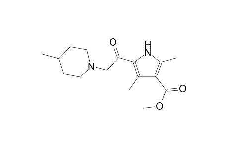 1H-pyrrole-3-carboxylic acid, 2,4-dimethyl-5-[(4-methyl-1-piperidinyl)acetyl]-, methyl ester