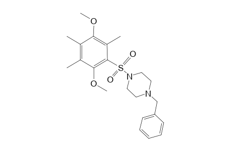 1-Benzyl-4-[(2,5-dimethoxy-3,4,6-trimethylbenzene)sulfonyl]piperazine