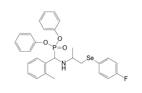 Diphenyl [({1-[(4-Fluorophenyl)selanyl]propan-2-yl}amino)-(o-tolyl)methyl]phosphonate