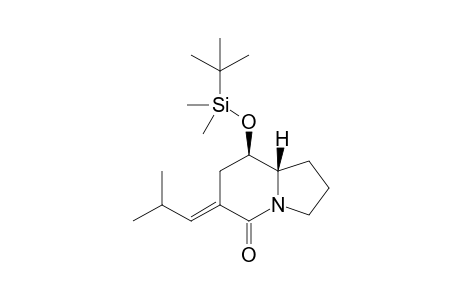 (6E,8R,8aS)-8-[tert-butyl(dimethyl)silyl]oxy-6-(2-methylpropylidene)-1,2,3,7,8,8a-hexahydroindolizin-5-one