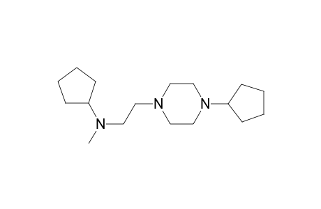 1-Cyclopentyl-4-(2-(N-cyclopentyl,N-methylamino)ethyl)piperazine