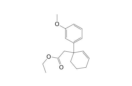 2-Cyclohexene-1-acetic acid, 1-(3-methoxyphenyl)-, ethyl ester