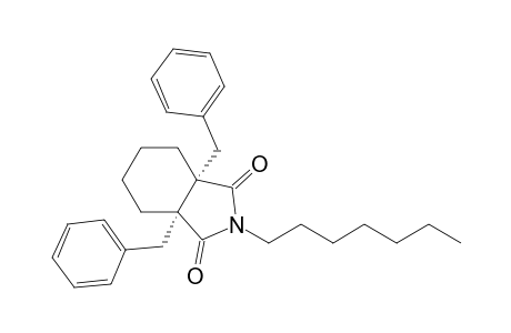 1H-Isoindole-1,3(2H)-dione, 2-heptylhexahydro-3a,7a-bis(phenylmethyl)-, cis-