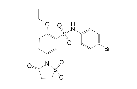 benzenesulfonamide, N-(4-bromophenyl)-5-(1,1-dioxido-3-oxo-2-isothiazolidinyl)-2-ethoxy-