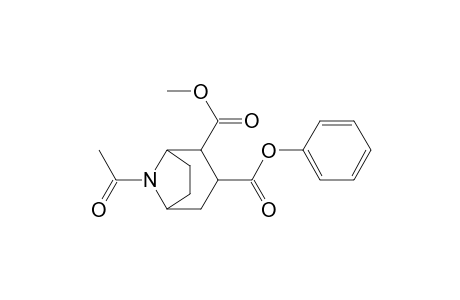Phenyl N-acetyl-2-methoxycarbonyl-8-azabicyclo[3.2.1]octane-3-carboxylate