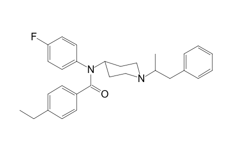 N-4-Fluorophenyl-N-[1-(1-phenylpropan-2-yl)piperidin-4-yl]-4-ethylbenzamide
