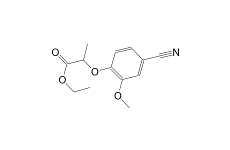 ethyl 2-(4-cyano-2-methoxyphenoxy)propanoate
