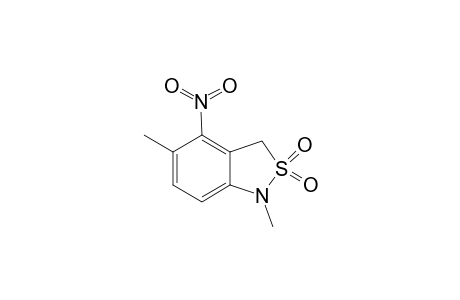 4-Nitro-1,5-dimethyl-2,1-benzisothiazoline 2,2-dioxide