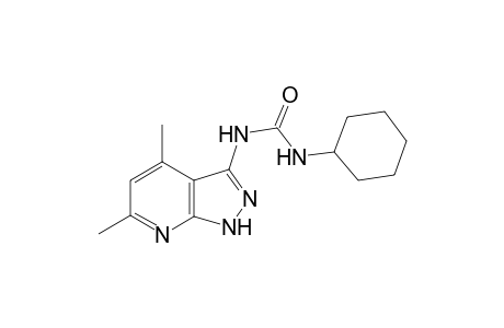 N-Cyclohexyl-N'-(4,6-dimethyl-1H-pyrazolo[3,4-b]pyridin-3-yl)urea