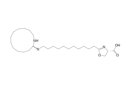 (S)-2-[11-(Azacyclotridecane-2-ylideneamino)-undecyl]-4,5-dihydro-1,3-oxazole-4-carboxylic Acid
