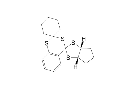 Dispiro[cyclohexane-1,2'-[4H-1,3]benzodithiin-4',2''-[4H]cyclopenta[1 ,3]dithiole], 3''a,5'',6'',6''a-tetrahydro-, (2''.alpha.,3''a.beta.,6''a.beta.)-