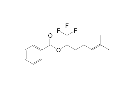 1,1,1-Trifluoro-6-methylhept-5-en-2-yl benzoate