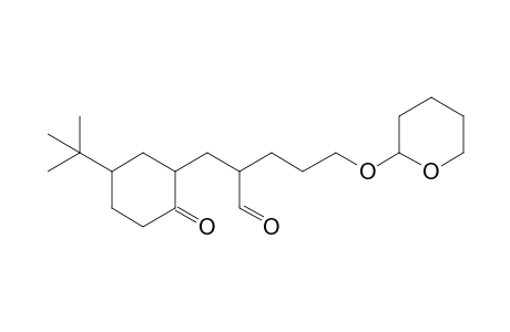 2-[(5-tert-butyl-2-keto-cyclohexyl)methyl]-5-tetrahydropyran-2-yloxy-valeraldehyde