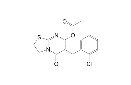 5H-thiazolo[3,2-a]pyrimidin-5-one, 7-(acetyloxy)-6-[(2-chlorophenyl)methyl]-2,3-dihydro-