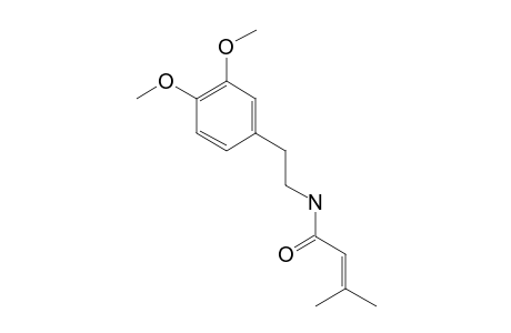N-(3,4-DIMETHOXYPHENETHYL)-3-METHYLBUT-2-ENAMIDE