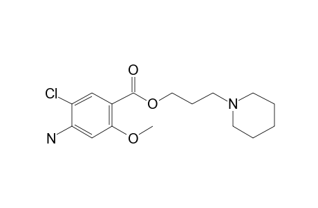 Benzoic acid, 4-amino-5-chloro-2-methoxy-, 3-(1-piperidinyl)propyl ester