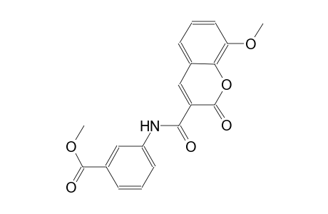 methyl 3-{[(8-methoxy-2-oxo-2H-chromen-3-yl)carbonyl]amino}benzoate