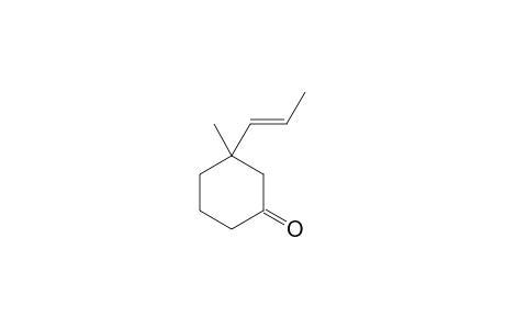 3-(trans-1'-Propenyl)-3-methyl-1-cyclohexanone