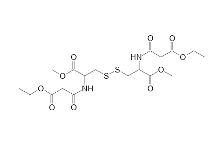 2-(2-Ethoxycarbonyl-acetylamino)-3-[2-(2-ethoxycarbonyl-acetylamino)-2-methoxycarbonyl-ethyldisulfanyl]-propionic acid methyl ester