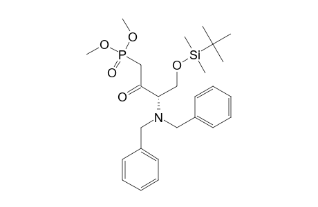 (S)-DIMETHYL-4-(TERT.-BUTYL-DIMETHYLSILYLOXY)-3-N,N-(DIBENZYLAMINO)-2-OXOBUTYL-PHOSPHONATE
