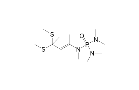 [(4,4-Dimethylsulfanyl-2-penten-2-yl)]pentamethyl phosphoric triamide
