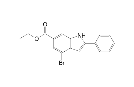 Ethyl 4-bromo-2-phenyl-1H-indol-6-carboxylate