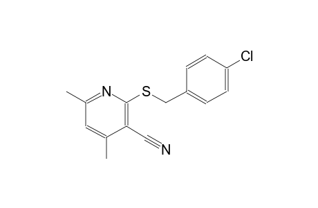2-[(4-chlorobenzyl)sulfanyl]-4,6-dimethylnicotinonitrile