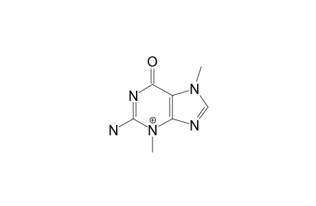 3,7-DIMETHYL-GUANIN-1/3-IUM